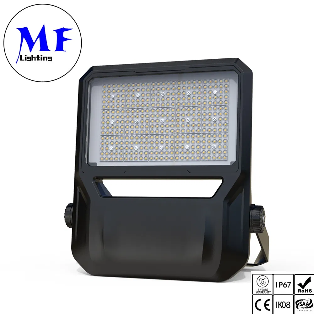 100W 150W 200W 300W 400W Luz LED de Estádio ao Ar Livre para Esportes, Jardim, Paisagismo, Quadra de Tênis, Quintal IP67 Luz de Inundação LED à Prova d'Água e à Prova de Poeira