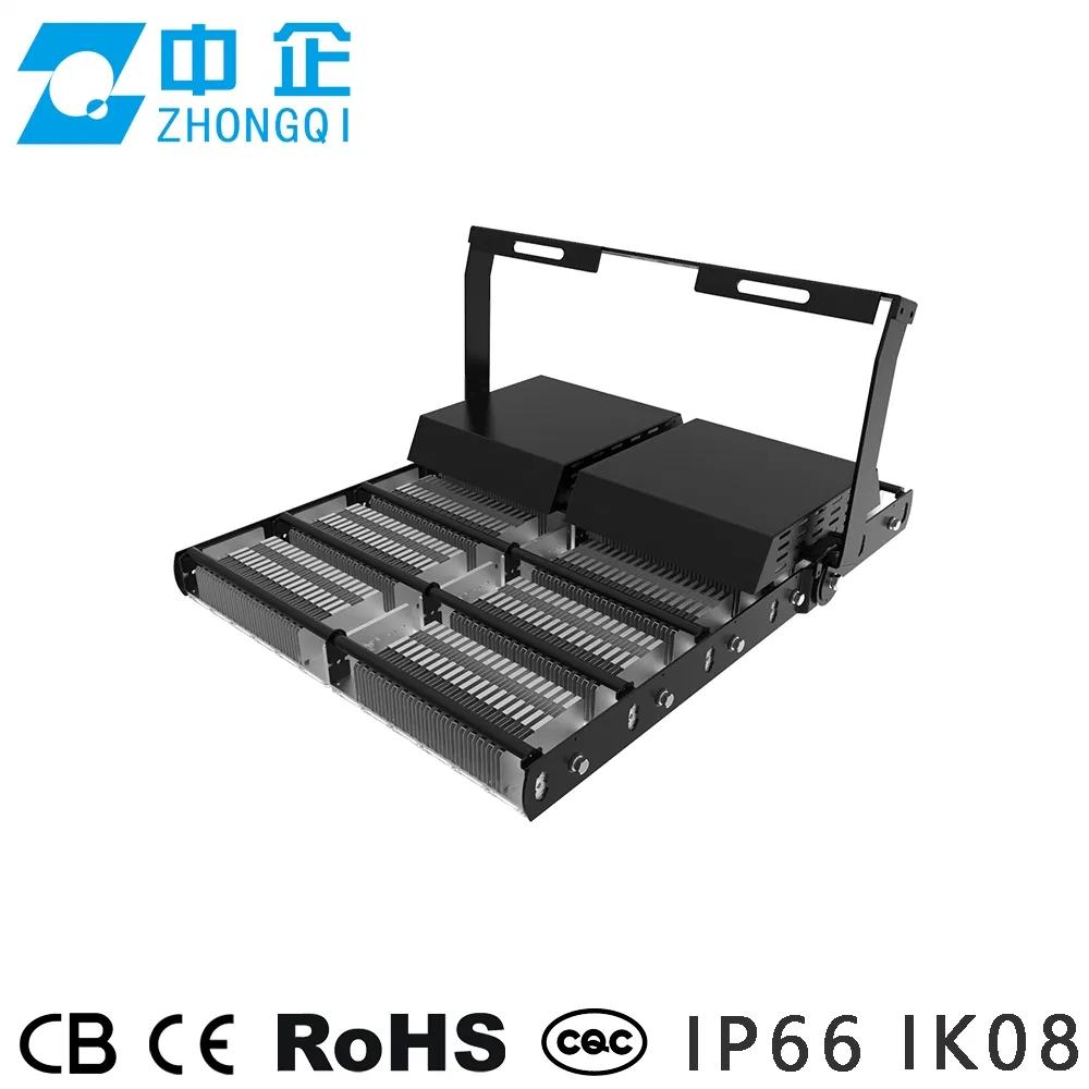 Luz de Inundação LED IP66 Antirreflexo à Prova d'Água Sensor OEM 240W 480W 600W 720W 1000W CE 1200W Projetor Luz de Inundação LED Iluminação de Estádio Luz Externa Lâmpada