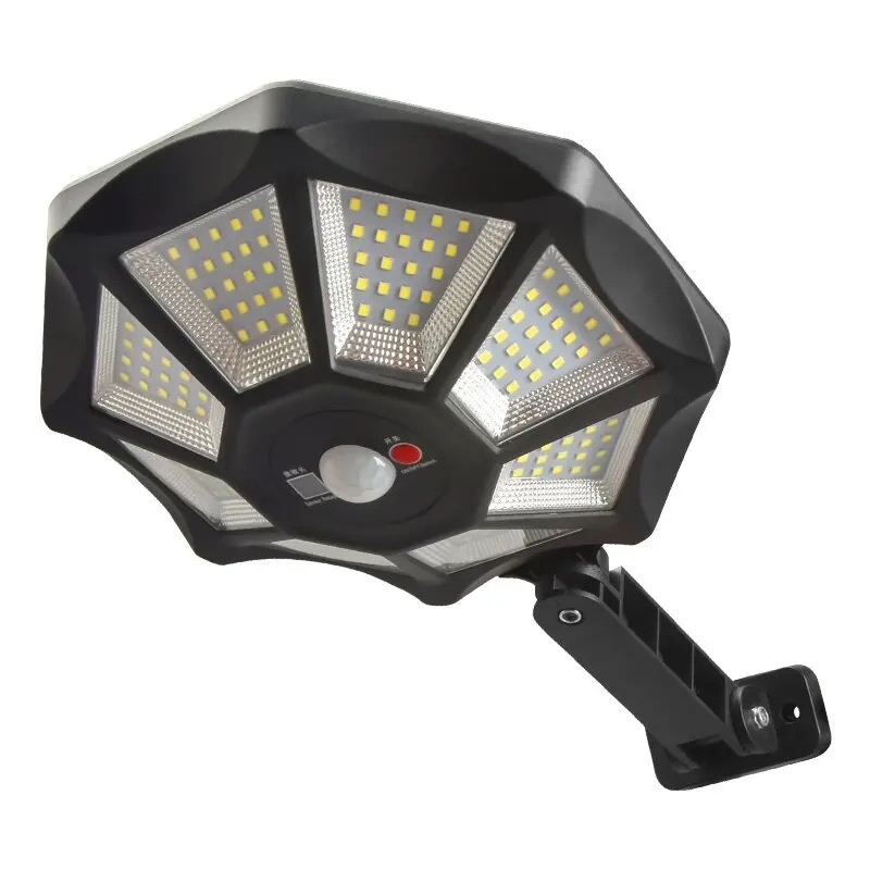 Luz de Inundação Solar Externa 6500K com Sensor de Movimento PIR de Radar Dimmable para Estacionamento com Dusk to Dawn