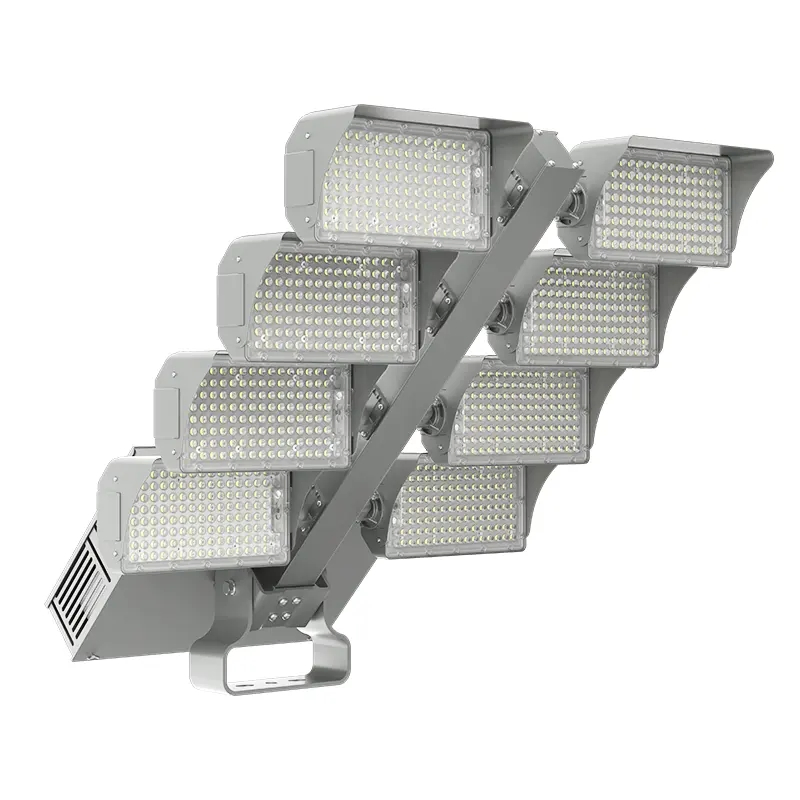 Iluminação LED 840W/1020W/1280W/1500W Design de Iluminação para Quadra de Tênis para Luzes de Campo de Beisebol ou Luzes de Jardim Solar
