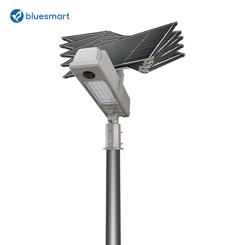 60W Sistema Inteligente Sem Fio IoT para Jardim ao Ar Livre com Luz Solar em Luz de Rua Solar e Iluminação com Painel Solar com Certificação RoHS