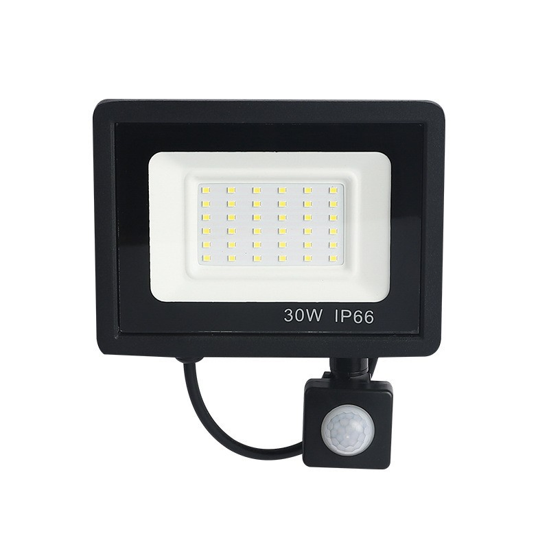 20W/30W/50W com Sensor IP65 Refletor PIR Movimento LED Holofote