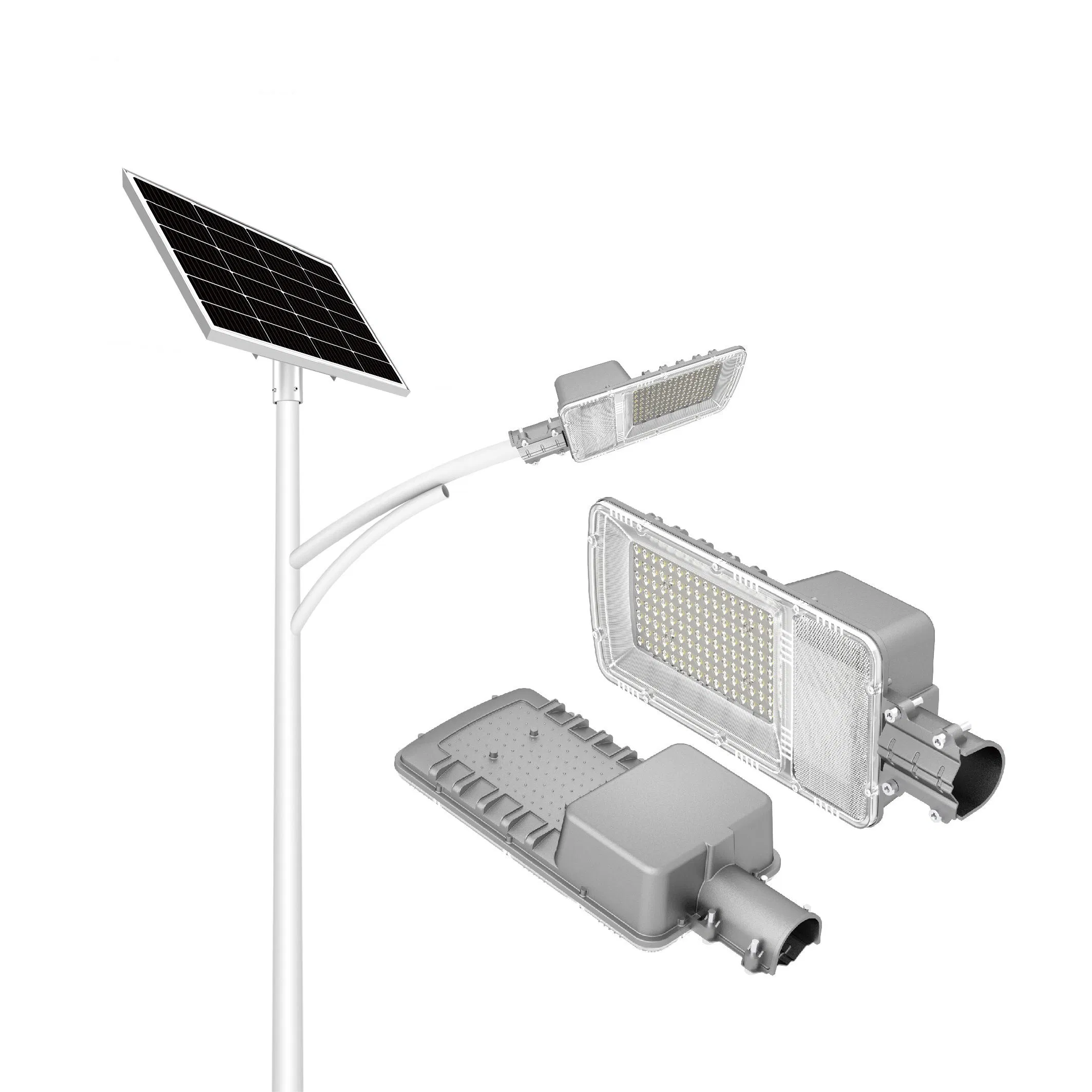 5years Garantia Externa 30W 60W 80W 100W 120W 150W 200W Luz de Rua Solar LED Tipo Split