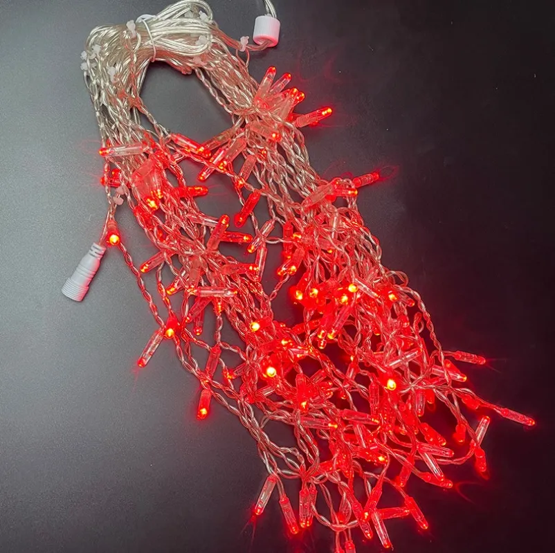 Luzes de Cordão Icicle Decorativas para Decoração de Parede de Férias
