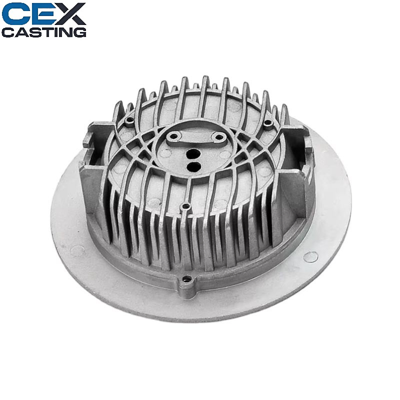 Moldagem a frio de alumínio OEM com carcaça de lâmpada de LED usinada em CNC para peças de iluminação externa ISO9001 &amp; IATF16949 Certificado
