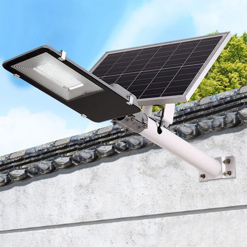 Luminária de Rua Solar de Alumínio Fundido 100W Tipo Dividido