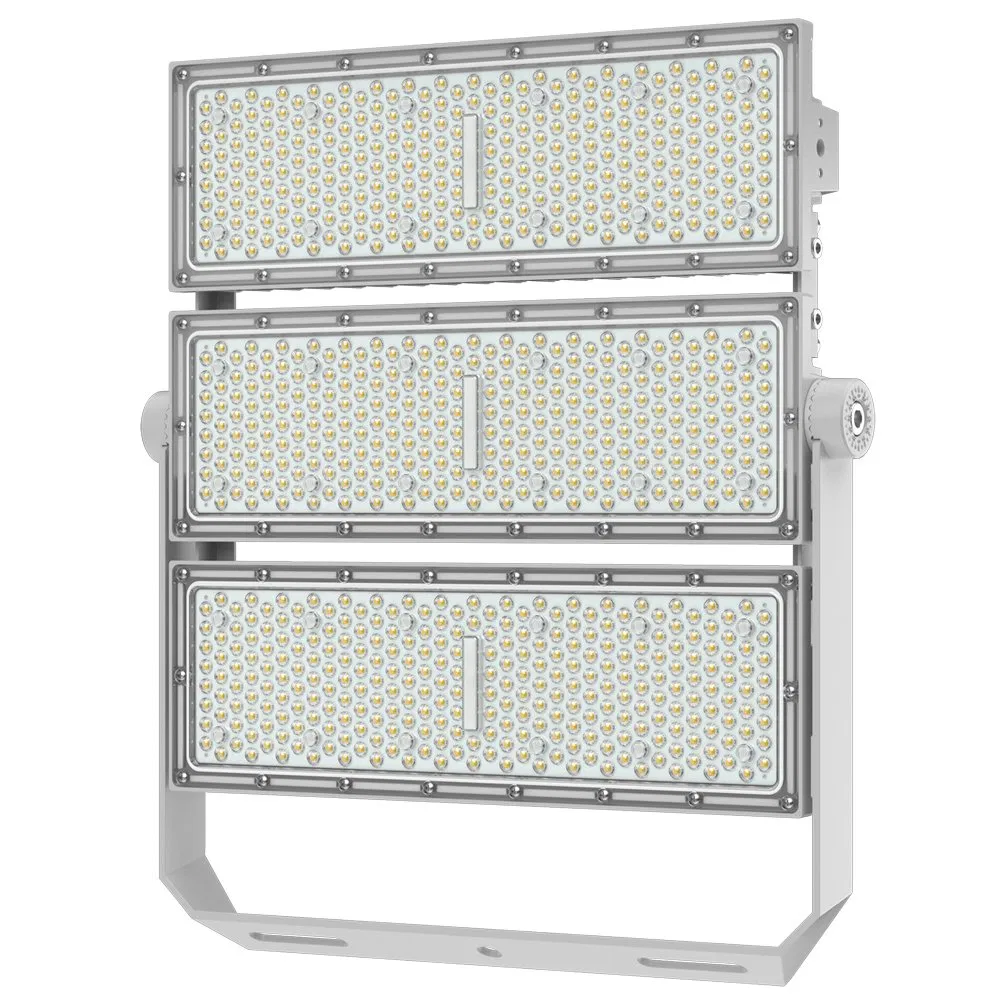 Luz de Inundação LED Projetor de Poste de Alta Mast para Iluminação de Estádio ao Ar Livre Área Pública Iluminação de Pátio de Contêiner 200W 400W 600W 800W 1000W