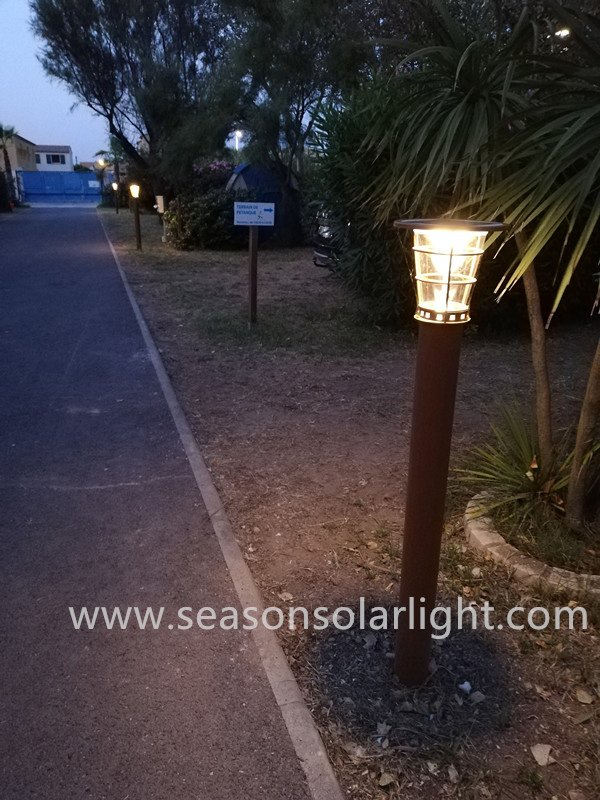 Lâmpada LED de Alta Luminância Personalizada para Altura Externa, Lâmpada Solar LED para Iluminação de Jardins e Caminhos