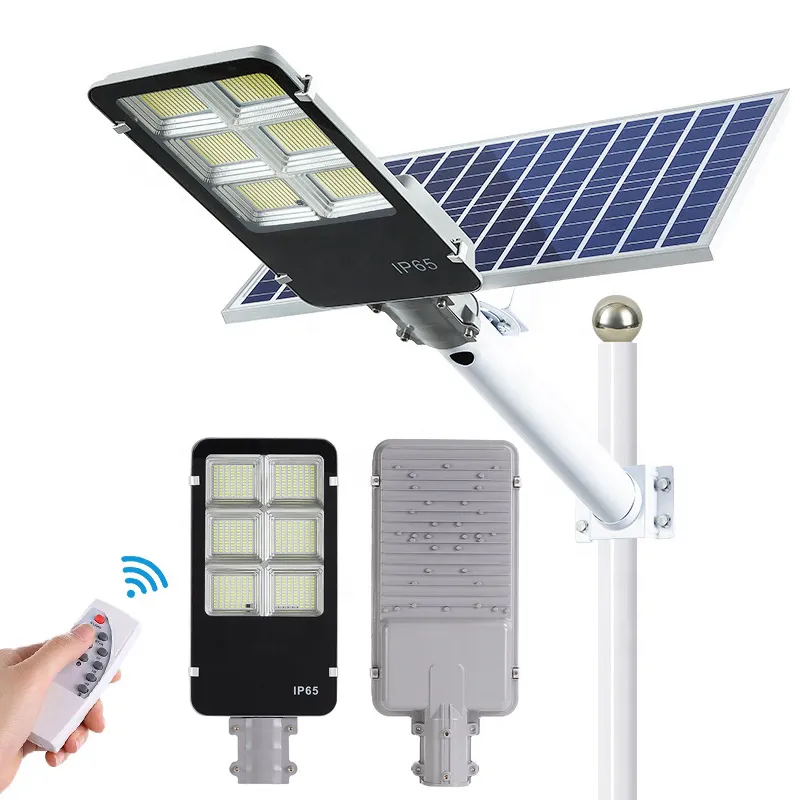 Luminária de Rua Solar de Alumínio Fundido 100W Tipo Dividido