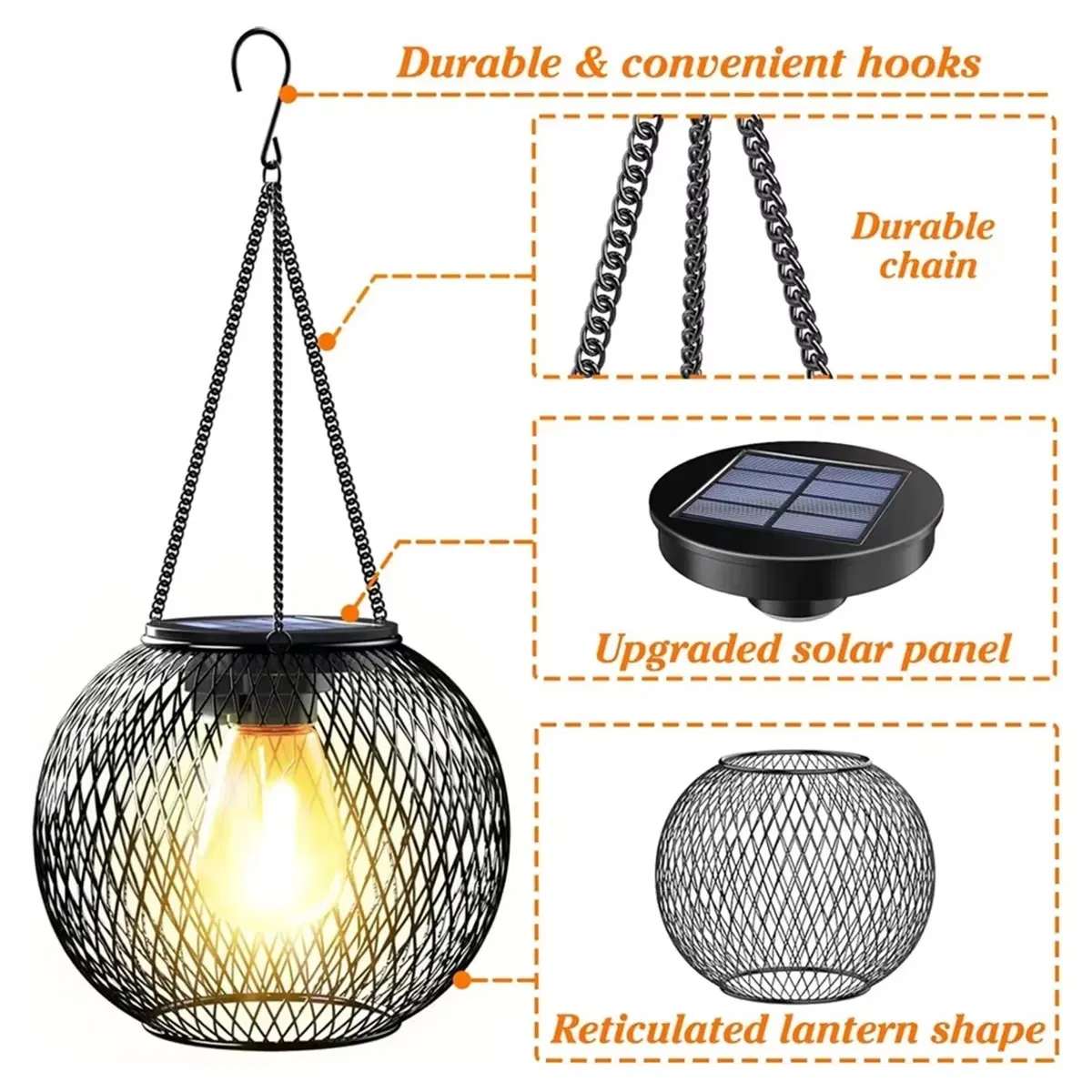 Luz Solar Suspensa Moderna 4