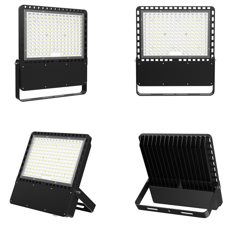 IP66 Potência e CCT Ajustáveis 7 Anos de Garantia ETL Dlc CE Rhos 150W 200W 300W 400W 500W 600W Luz de Túnel LED Luz de Inundação para Estádio de Futebol de Alto Mastro