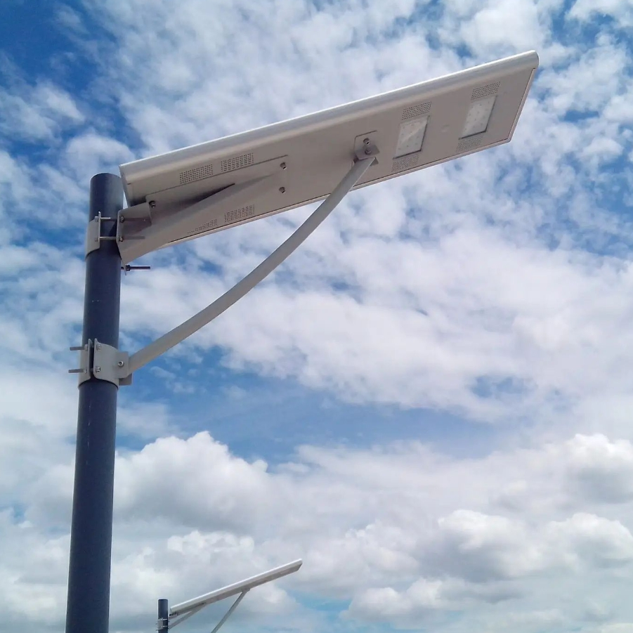 Preço de 6m 30W Sistema de Energia de Decoração de Iluminação de Lâmpada de Rua Solar LED Integrado Tudo-em-Um Fornecedor
