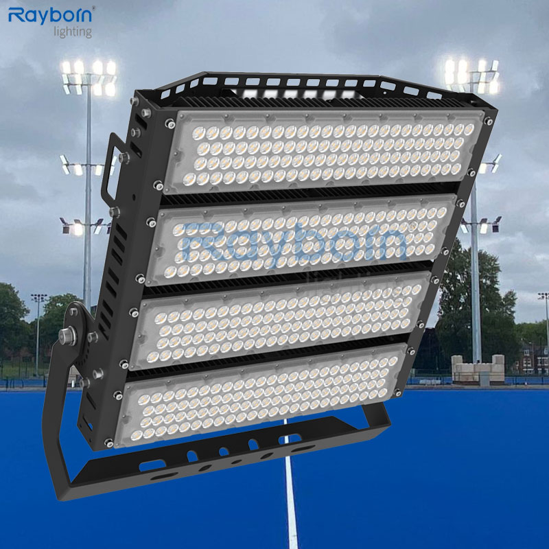 Refletor de Poste Alto 200W 300W 400W 500W 600W 800W 1000W 1500W Luz de Inundação LED Externa para Estádio Esportivo Campo de Futebol Quadra de Tênis Arena de Basquete
