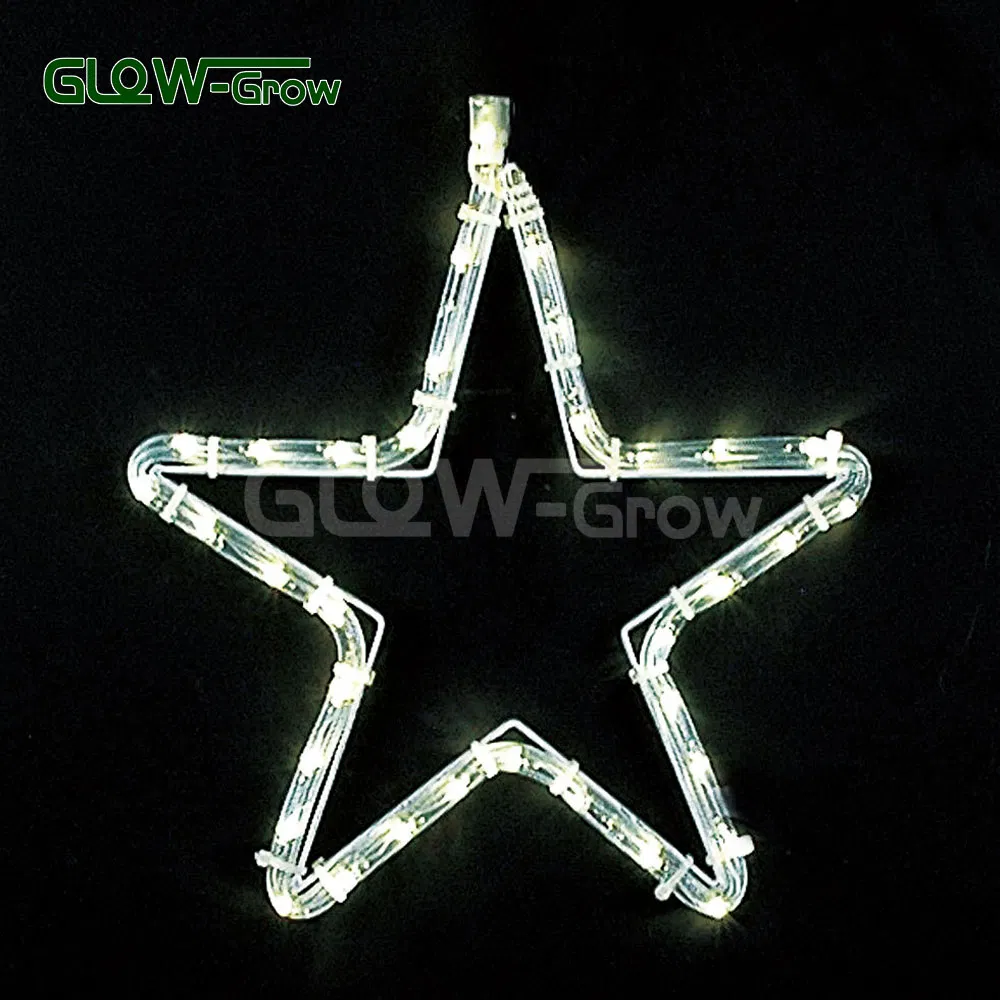 Decoração de Natal Use Luz de Cordão LED Branca em Forma de Floco de Neve para Parede, Casa, Rua, Loja, Decoração de Casa
