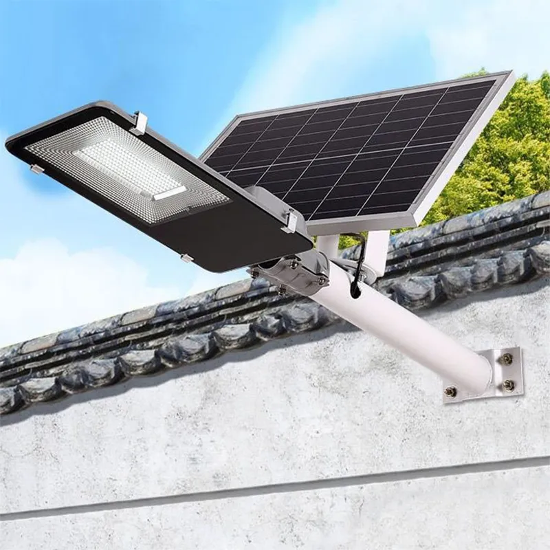 Luminária de Rua Solar de Alumínio Fundido 100W Tipo Dividido