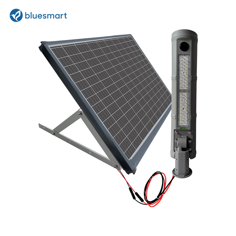 180lm/W 100W Luz de Rua Solar LED para Exterior com Sensor de Movimento