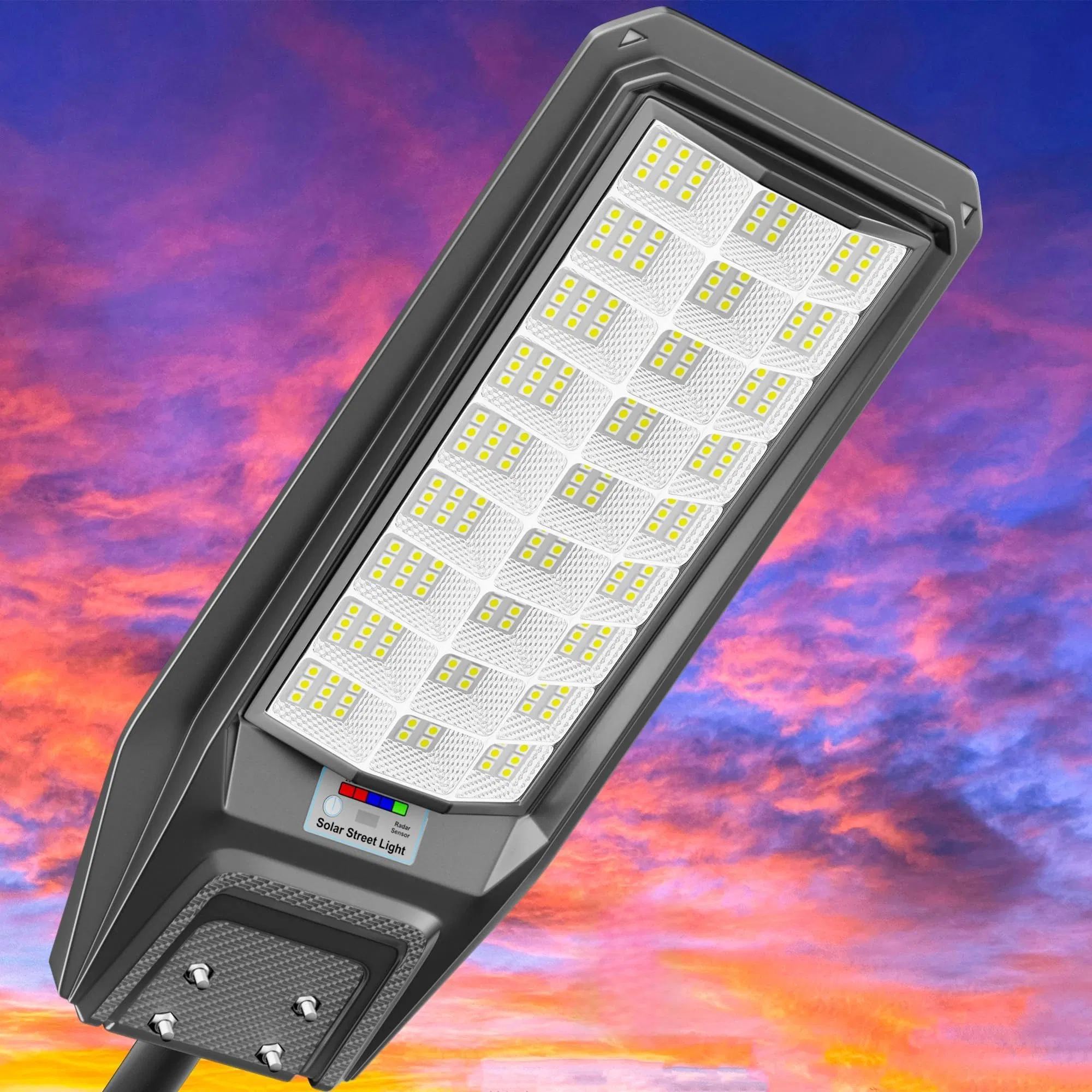 Luz de rua solar confiável para grandes estacionamentos
