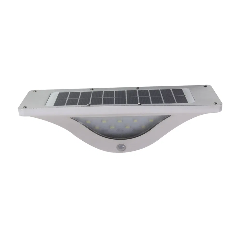 Luz LED com sensor de movimento PIR solar para uso em cercas de jardim externas e pátios