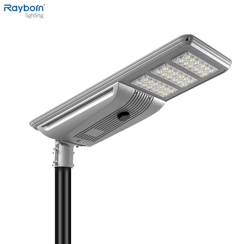 Iluminação Pública Solar Integrada Tudo em Um 60W/80W/100W/120W com 210lm/W 25000lm