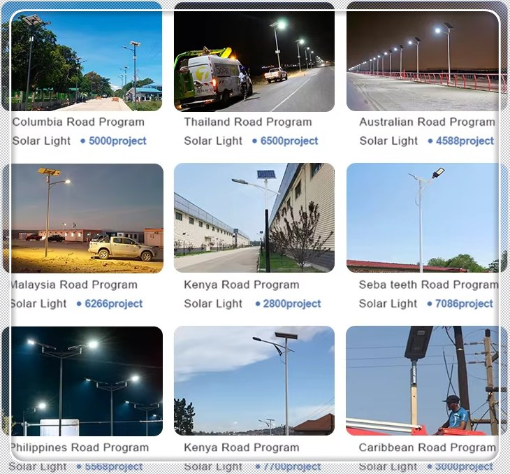 Luz de rua solar tipo split Sloer com configuração de bateria e painel separados