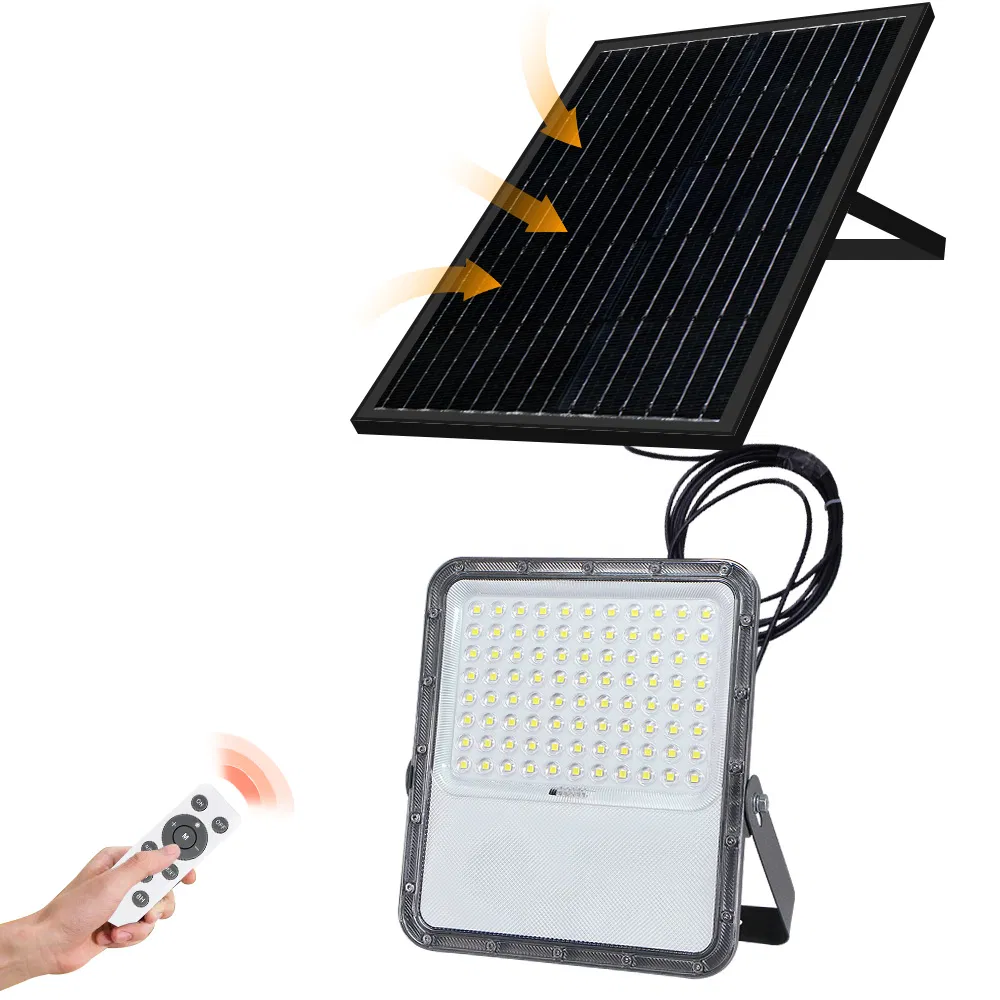 Produtos Inovadores Luzes LED Solares de Alta Qualidade com Sensor de Movimento 50W 100W 200W 300W Recarregáveis Inteligentes
