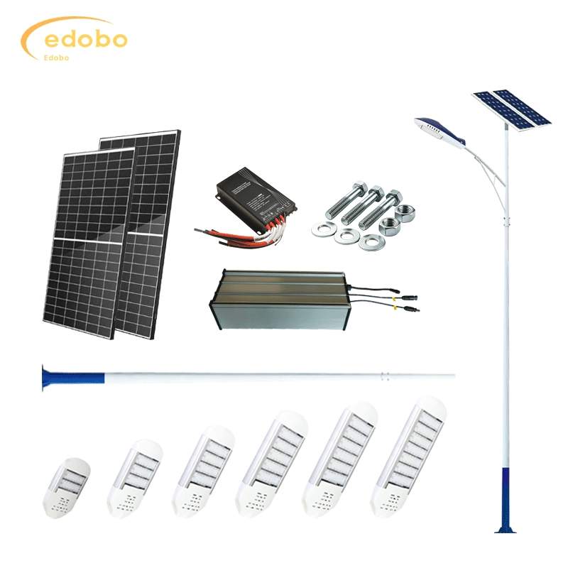 Luz de Rua Solar Inteligente IoT Dividida ao Ar Livre IP66 LED à Prova d'Água Iluminação de Estrada com LiFePO4 Bateria