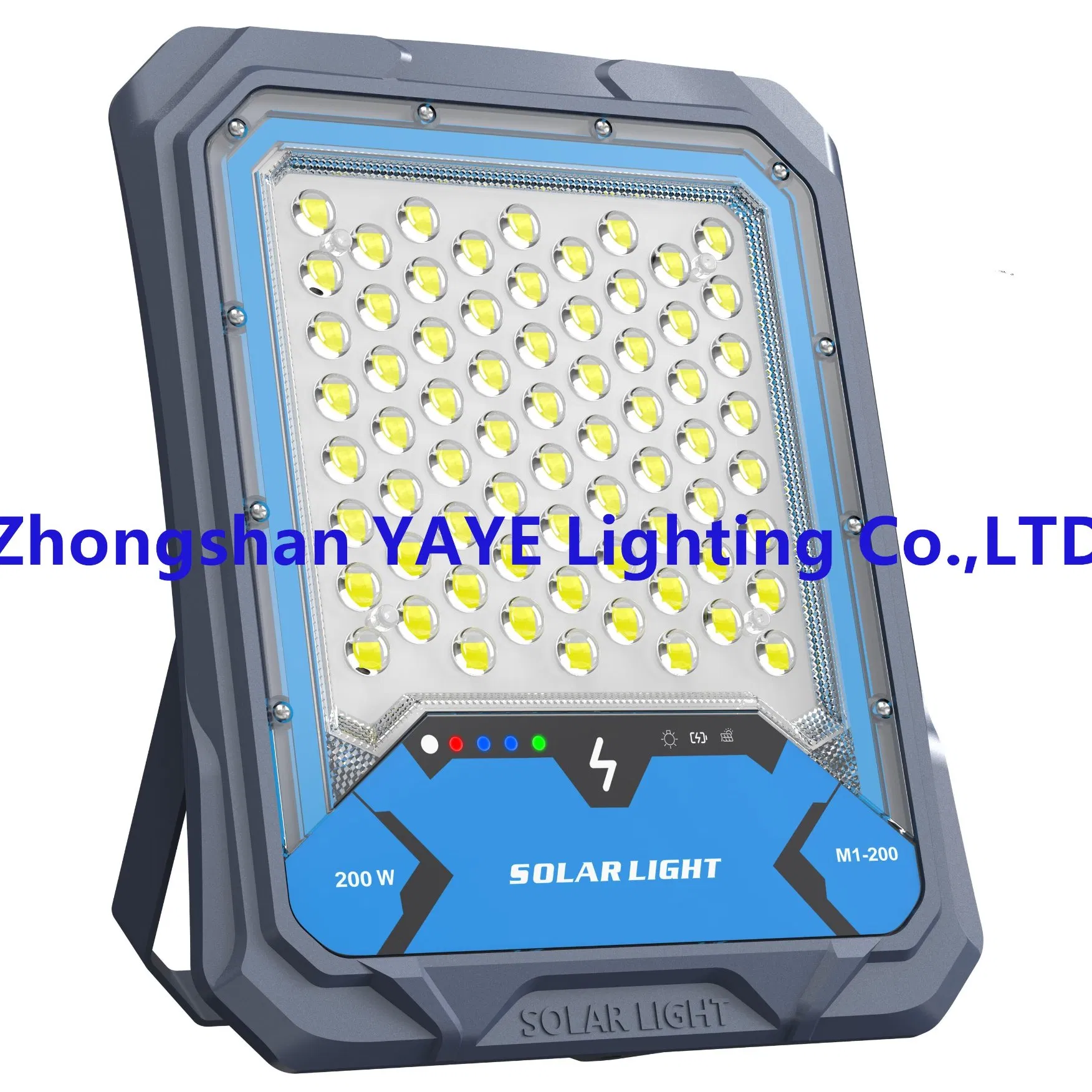 Yaye 2026 Luz de Segurança à Prova d'Água para Jardim ao Ar Livre 200W/400W Câmera WiFi 4G Holofote Solar LED CE/RoHS com Controle Remoto e Sensor de Movimento Radar
