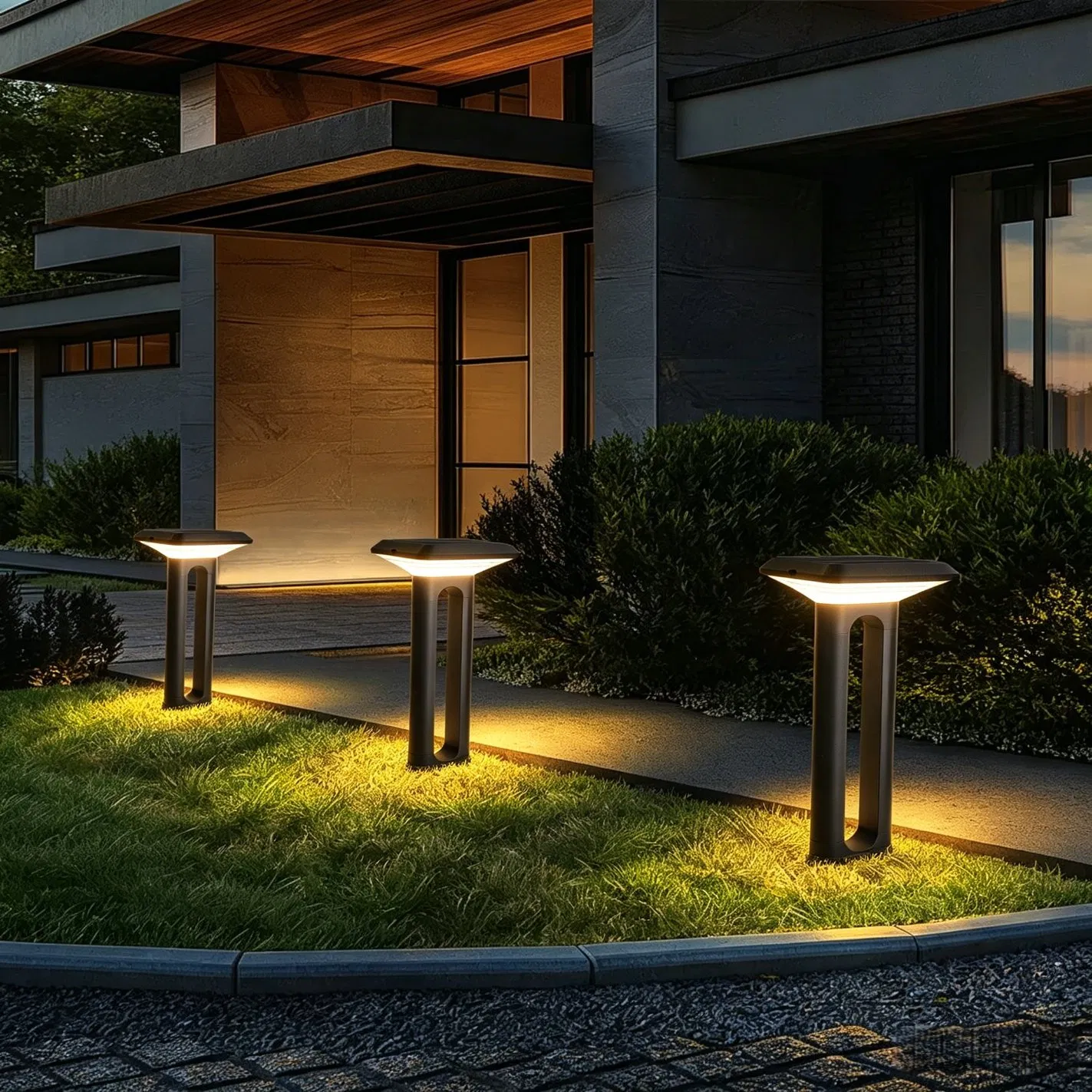 40 60 80cm Luz Solar para Jardim Alta Brilho LED Luminária Solar de Pilar em Várias Alturas para Iluminação de Jardim, Quintal, Parque, Vila, Caminho e Paisagismo