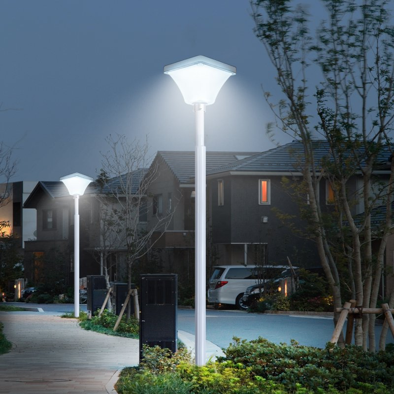 Luz de Rua Solar Controlada Tudo em Um Luzes de Estacionamento