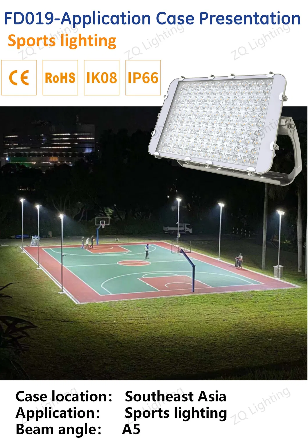 Aplicação Holofote LED 6