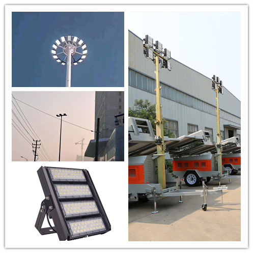 IP66, CE, CB, ENEC, Luz de Inundação LED de Alta Potência 400W Luz de Inundação LED para Túnel, Praça