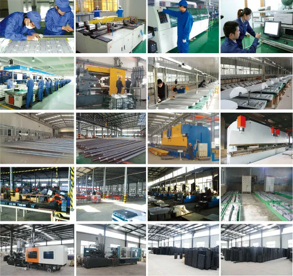 Produção de postes solares