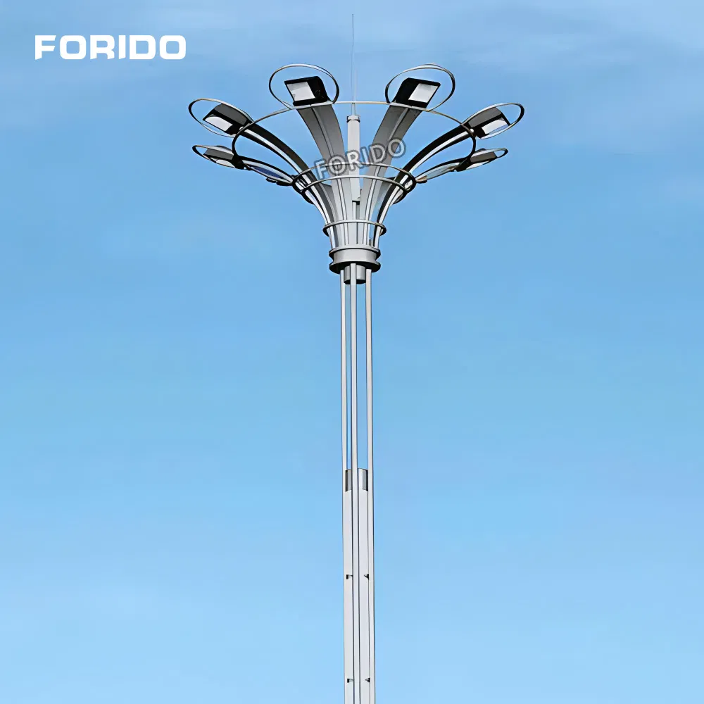 Luz de Alto Mastro LED Ajustável em Altura de Alumínio Aprovada pela CCC Forido