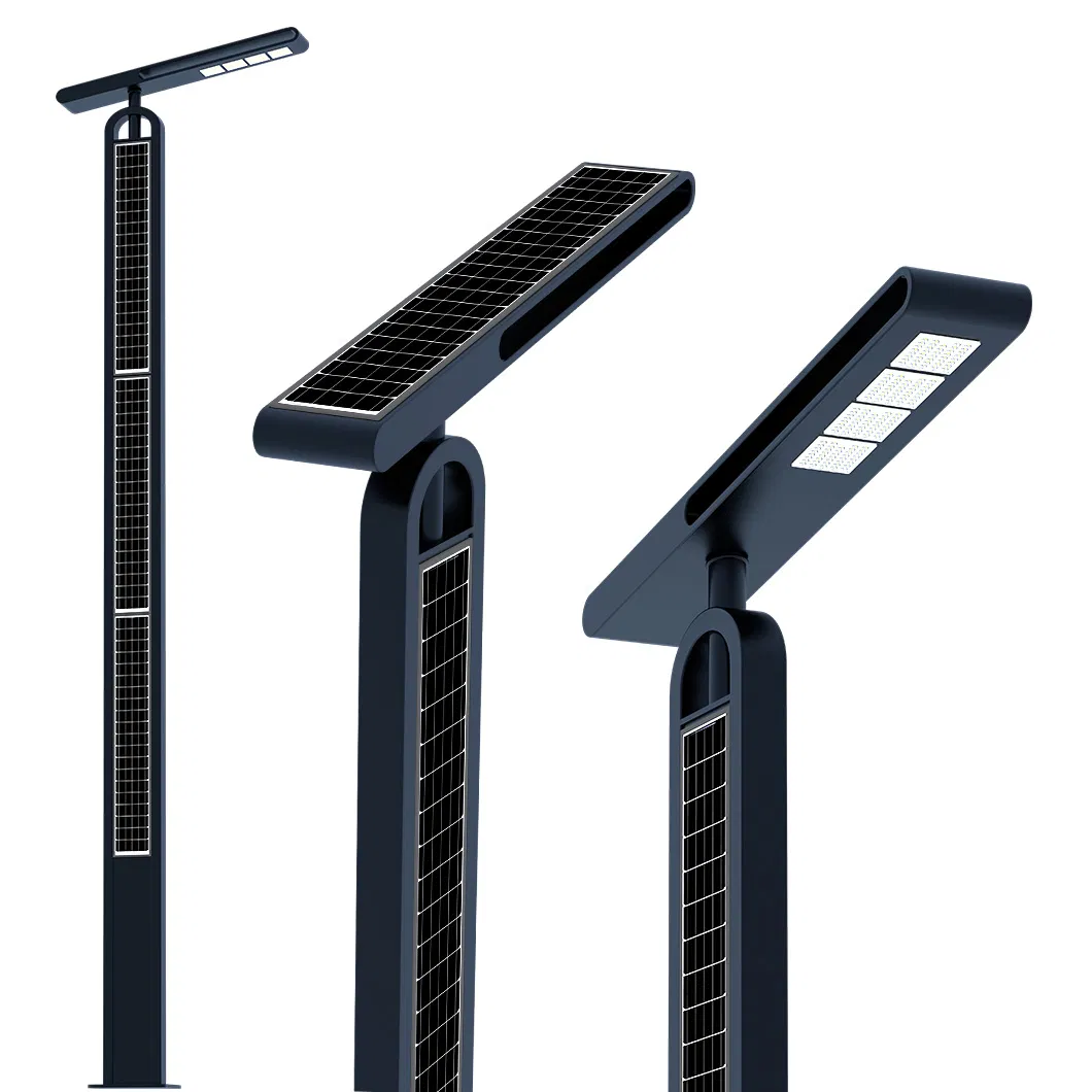 5m 4G Luz de Rua Solar IoT 45W Luz de Rua Vertical Solar Inteligente