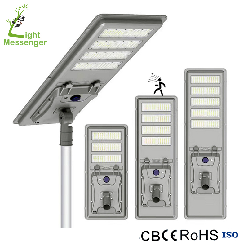 Iluminação LED de Rua Solar à Prova d'Água Light Messenger com Bateria para Estacionamento, Jardim e Rua com Alta Luminância 210lm/W