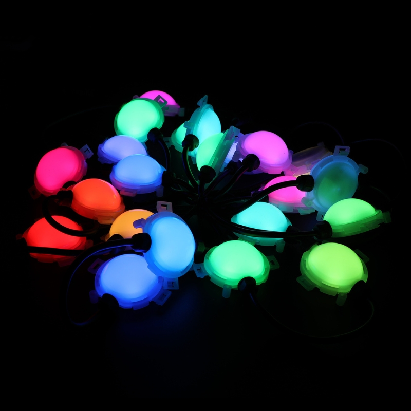 Decoração de Natal com Luzes de Bola de Pixel LED para Árvore de Natal DMX String Inteligente
