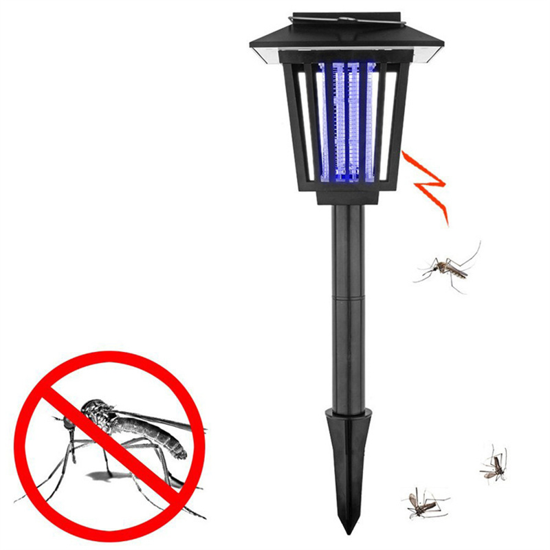 Lâmpada de Armadilha Solar com LED para Mosquitos, Moscas, Insetos e Zumbis Externa