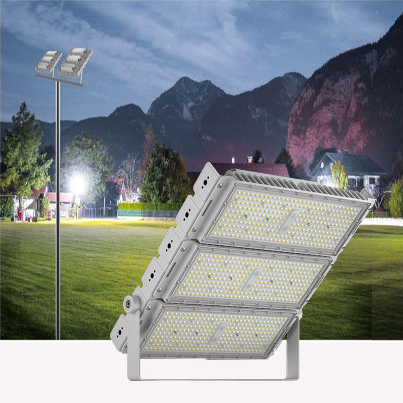 Luz de Inundação LED Slim de Alta Qualidade 30000 Lúmen IP65 220V 200W 300W 1000W Lampada de Túnel para Parque Estádio ao Ar Livre 400watt para Paisagismo