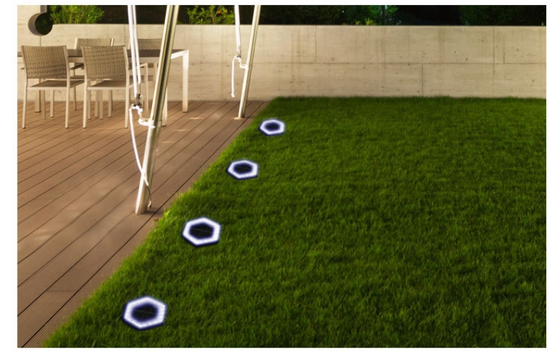 18 LED IP44 Luz Solar Enterrada para Jardim à Prova d'Água para Caminho e Pátio