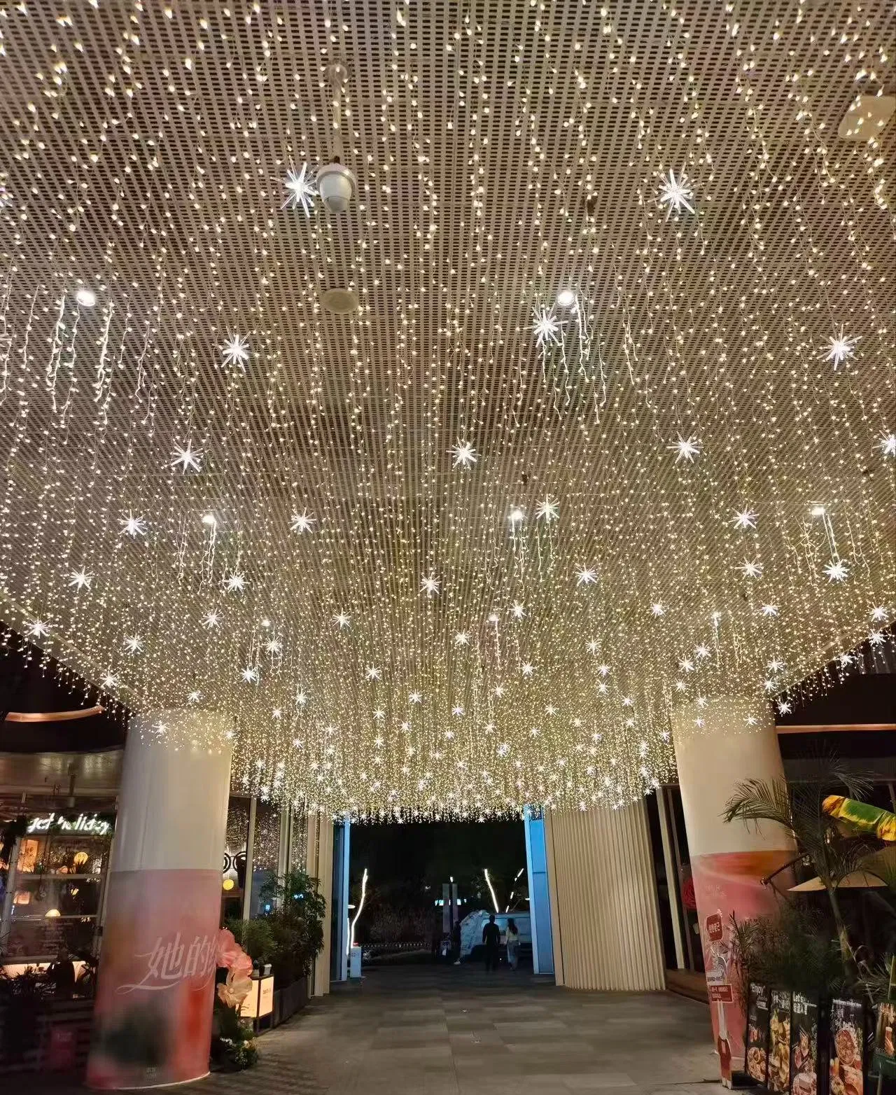 Luzes de Cordão Icicle Decorativas para Decoração de Parede de Férias