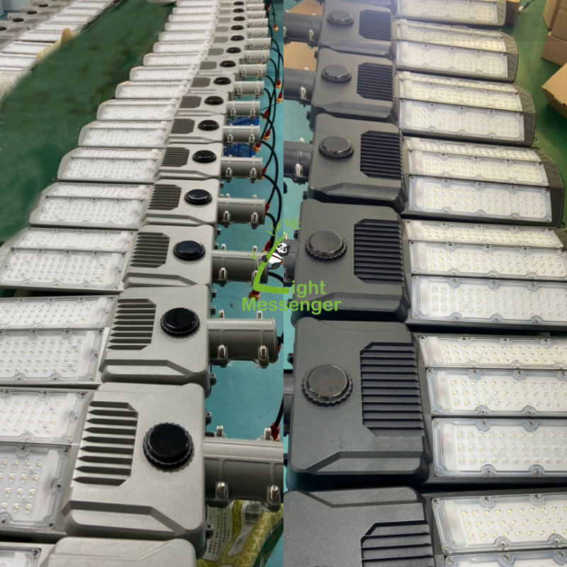 Mensageiro de Luz Tipo Split Bom Preço Iluminação de Estrada ao Ar Livre 200W 300W 400W 500W 1000W Luz de Rua Solar
