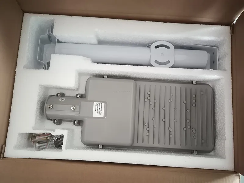 Luminária de Rua Solar de Alumínio Fundido 100W Tipo Dividido