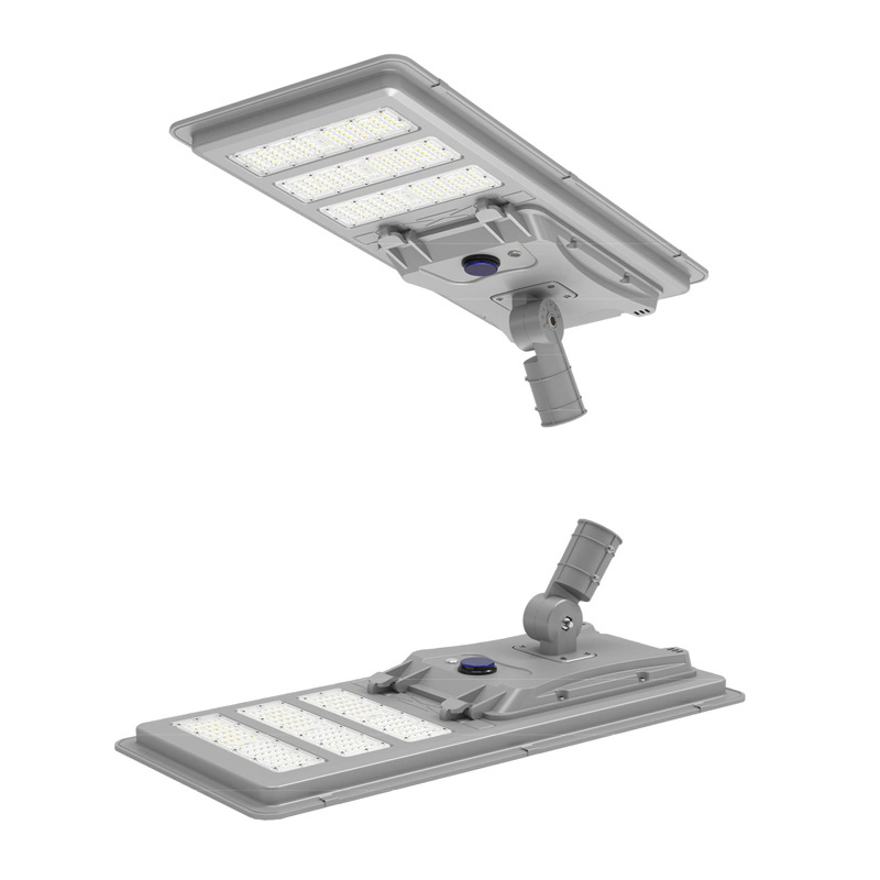 Lâmpada de Rua Solar Integrada com Sensor de Movimento para Jardim com Bateria de Parede