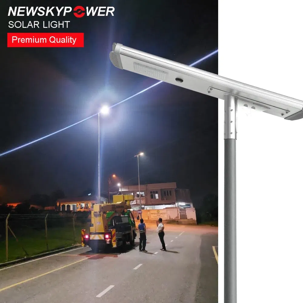 Luzes de Rua Solares LED Inteligentes Integradas para Exterior com Gateway Zigbee Lora IoT