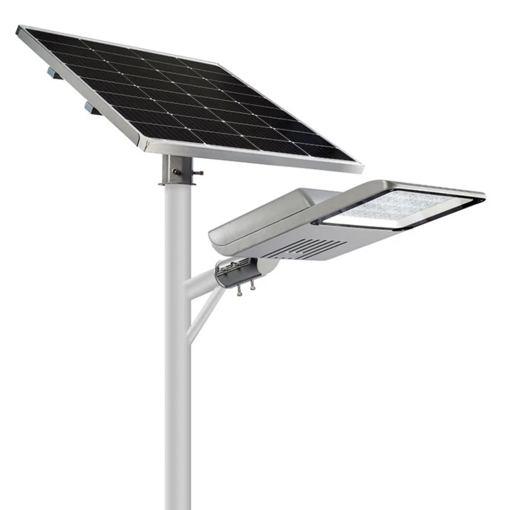 Luminária Solar de Rua Tipo Dividido e Durável para Iluminação Externa Sustentável