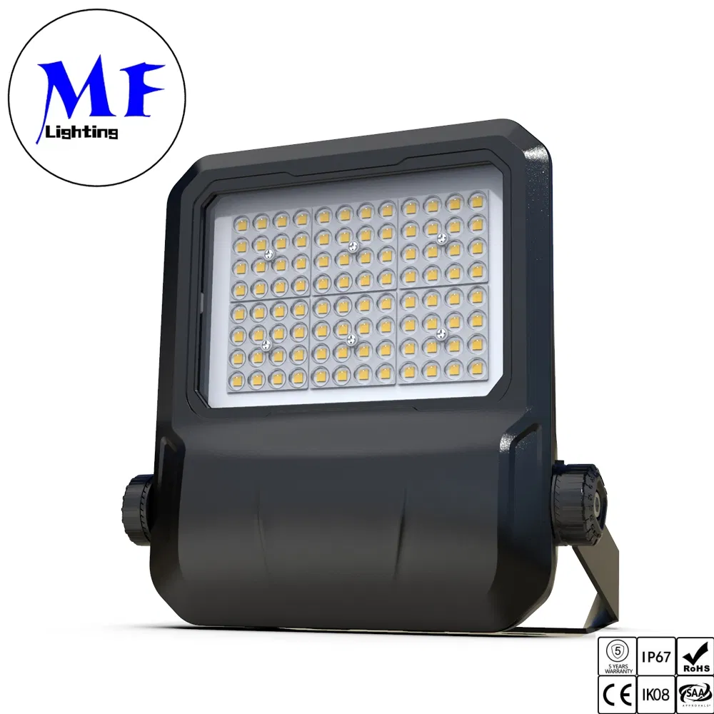 100W 150W 200W 300W 400W Luz LED de Estádio ao Ar Livre para Esportes, Jardim, Paisagismo, Quadra de Tênis, Quintal IP67 Luz de Inundação LED à Prova d'Água e à Prova de Poeira