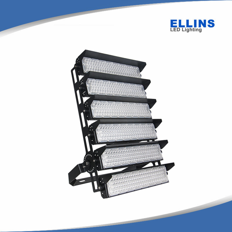 Iluminação de Estádio LED para Esportes ao Ar Livre IP67 500W/1000W/1200W/1500W Luz de Inundação LED de Alto Mastro para Campo de Futebol e Quadra de Tênis