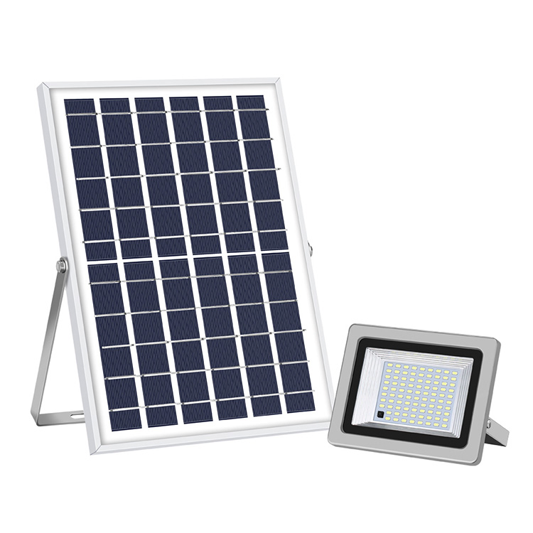 Iluminação de Inundação LED Solar com Sensor de Movimento à Prova d'Água para Exterior com Luz Branca Fria IP65