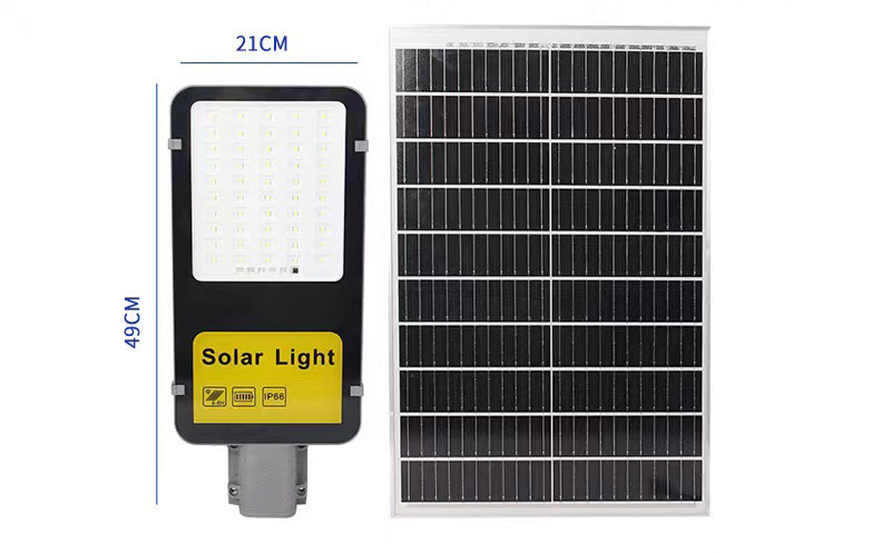 Luz de Rua Solar Inteligente com Controle Remoto Tipo Separado