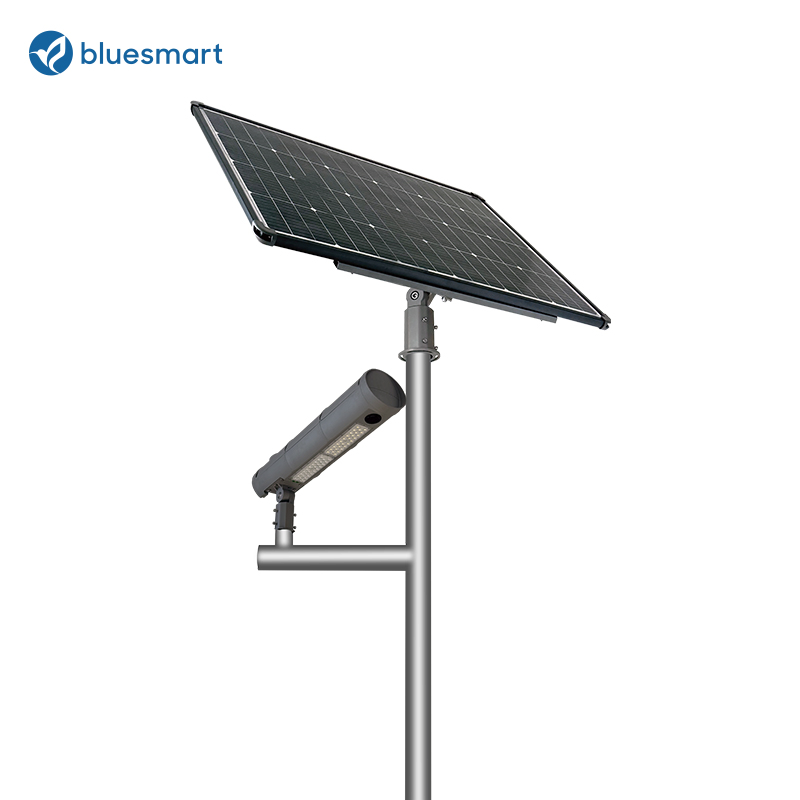 180lm/W 100W Luz de Rua Solar LED para Exterior com Sensor de Movimento